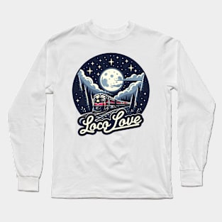 Train Vintage, Loco Love Long Sleeve T-Shirt